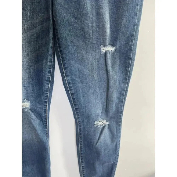 Women's JustFab Blue Distressed Skinny Jeans Size 29 0143 - Picture 4 of 11